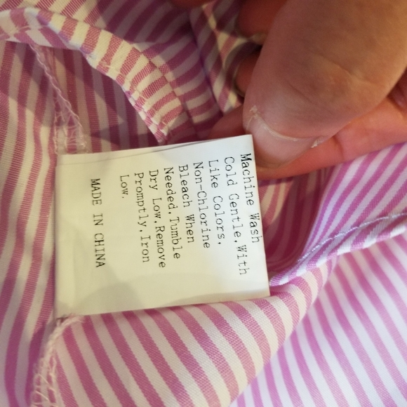 Pink and White Off shoulder/cold Shoulder Blouse - Picture 13 of 16